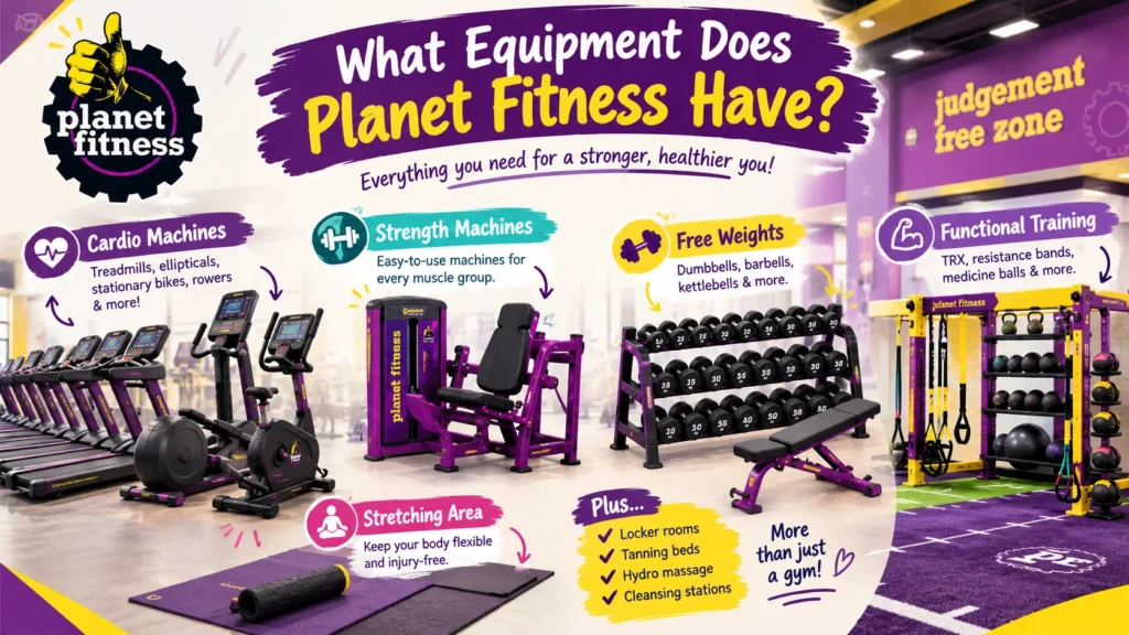 what equipment does planet fitness have