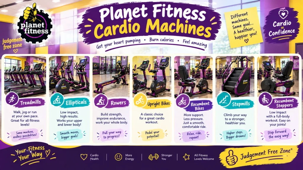 what equipment does planet fitness have
